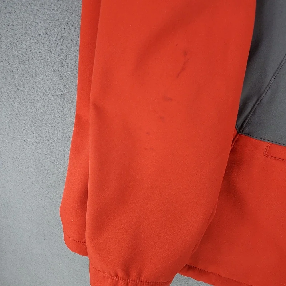 Salomon Jacket Mens XL Red Clima Wind‎ Full Zip Softshell Running Training